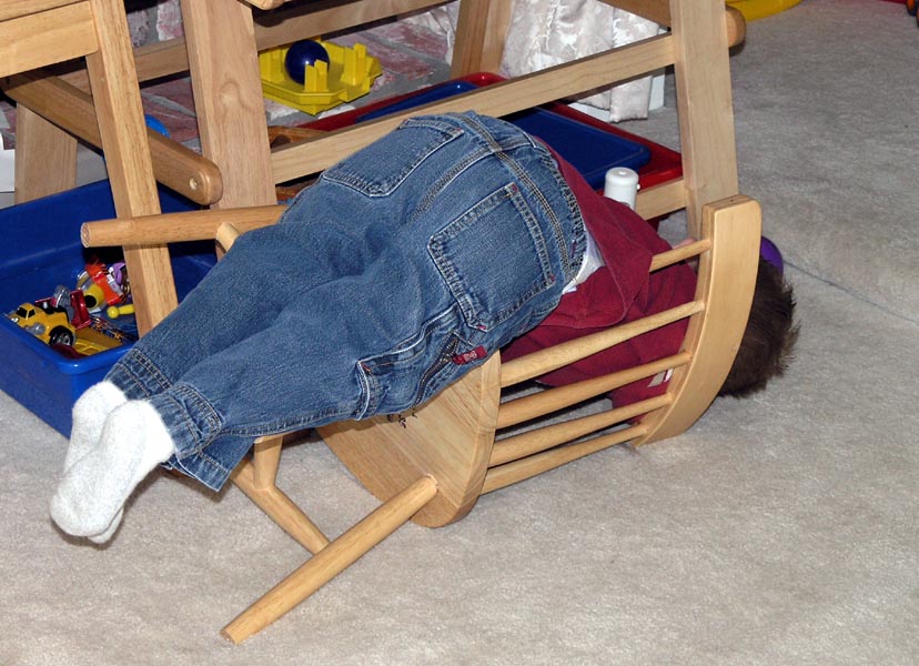 Things My Kids Say: "Take a picture of me falling off the chair!"